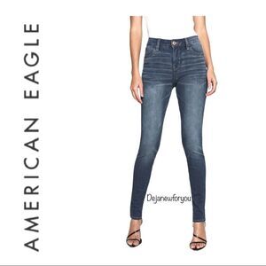 American Eagle Skinny Hi Rise Jegging Jeans Size 2 W26 Medium Wash